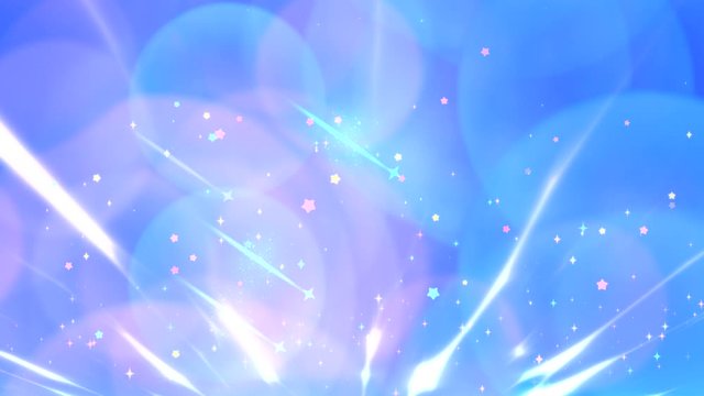 Cartoon magical purple glorious sky animation. (Looped)