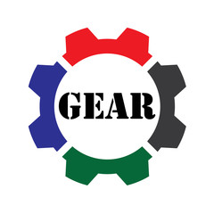 Gear Logo Design Symbol Technology