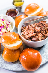 BBQ pulled pork sandwich