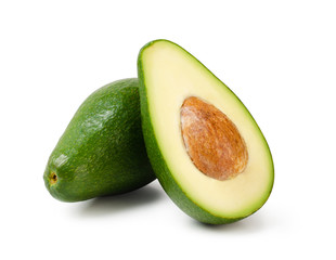 Avocado isolated on white background