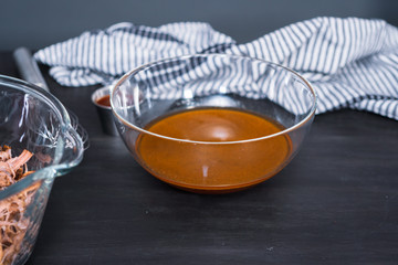 BBQ pulled pork sandwich