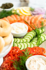 Bagel brunch board