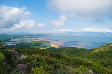 View the beautiful coastline from the top of the mountain