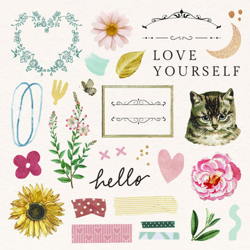 Scrapbook Stickers Images – Browse 54,787 Stock Photos ...