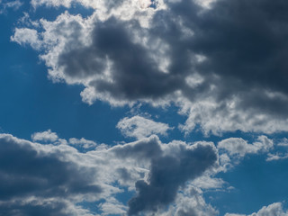 Fototapeta na wymiar Clouds in the open blue sky