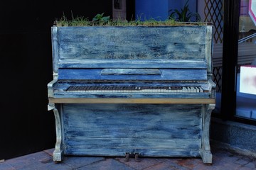 Old decorative piano. Russia.