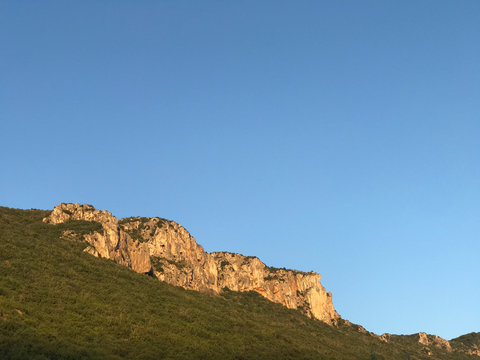 View of the mountainside, from Potamia, Greece