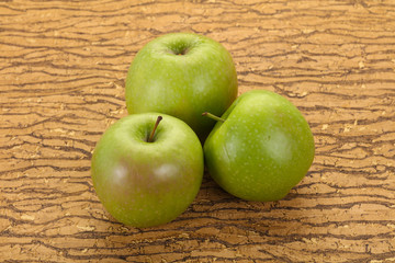 Green ripe apple