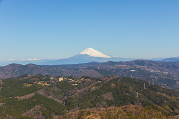 Obraz premium 大室山からの富士山