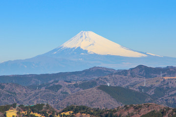 Fototapeta premium 大室山からの富士山