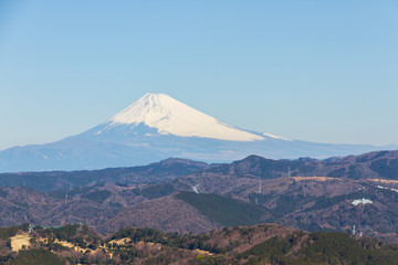 Fototapeta premium 大室山からの富士山