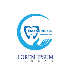 Dental Clinic Logo Icon Design Vector