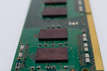 memory card. a computer. close-up. on a white background