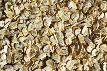 Oatmeal background, useful dry cereals