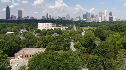 Fototapeta premium Virginia Highlands Atlanta, GA - Aerial Views