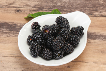 Sweet tasty ripe Blackberry heap
