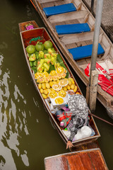 Damnoen Saduak floating market in Ratchaburi near Bangkok