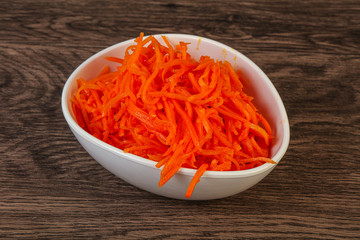 Korean carrot in the bowl