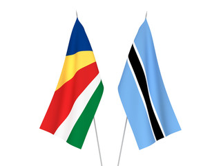 Seychelles and Botswana flags