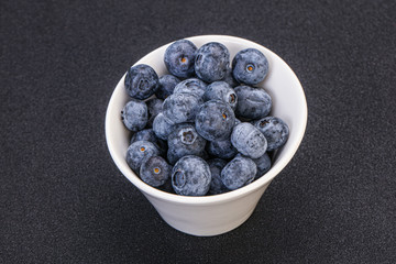 Sweet fresh juicy blueberries heap