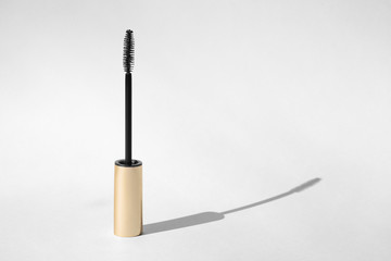 Black mascara on light background