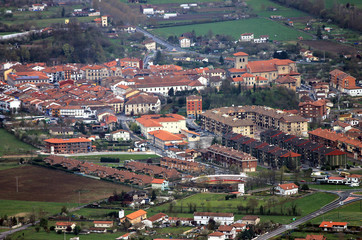 aerial view of the city