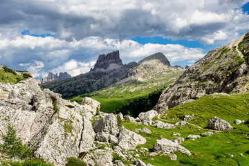 Dolomites Mountains, Passo Valparola, Cortina d'Ampezzo, Belluno in Italy