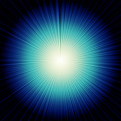 Obraz premium Light emitted from the center. Light explosion. Light of the sun. Glow of light. 背景：集中線 光 爆発 放射 抽象的
