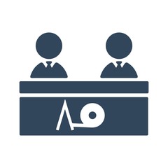 Jury icon. Judge sign. Court concept. Justice symbol.