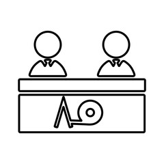 Jury icon. Judge sign. Court concept. Justice symbol.