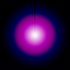 Light emitted from the center. Light explosion. Light of the sun. Glow of light.
背景：集中線 光 爆発 放射 抽象的