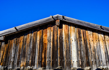 hut at the european alps