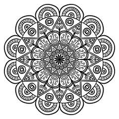 mandala wall art decor and mandala coloring books for everyone greeting card tile pattern paper pattern for wallpapers and indian henna tattoo white background