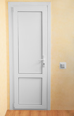 View of modern door at home