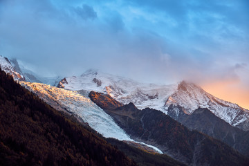 Mont Blanc is the highest mountain in the Alps.