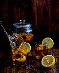 лето настроение домашний лимонад с мятой и лимонами