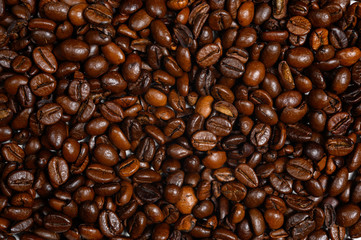 coffee beans close up