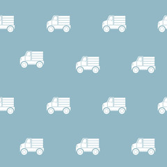 Fototapeta na wymiar Wrapping paper - Seamless pattern of symbols toy car for vector graphic design