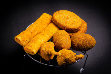 Fried Chicken Fish Fry Spring Roll Indian Bengali Snacks