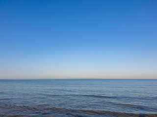 A warm summer morning on the coast of the Black sea. Anapa, Krasnodar region.