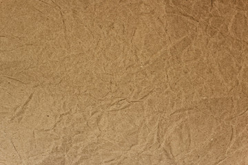 Crumpled wrapping paper craft background
