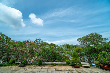 Fototapeta na wymiar Villa Blanche - White Palace of Vung Tau city
