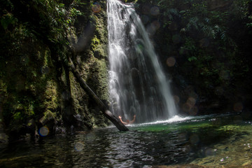 walk and discover the prego salto waterfall on the island of sao miguel, azores