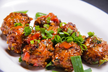 Veg Manchurian Dry Indian Starter 