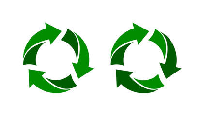 Recycle sign. Waste recycling, ecology vector illustration