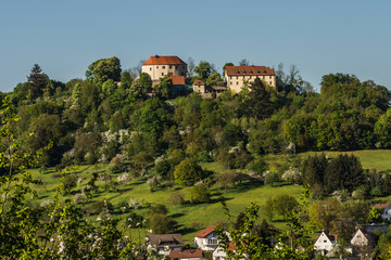 Fototapeta na wymiar Schloss Reichenberg im Odenwald, Reichelsheim, Hessen, Deutschland