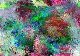 Fototapety  Abstrakcyjny nowoczesny obraz. Cyfrowe nowoczesne tło. Kolorowe tekstury. Cyfrowa ilustracja tła. Teksturowane tło