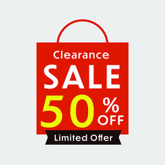 clearance sale shopping bag banner for promotion advertising on website, social media, print - 352515090