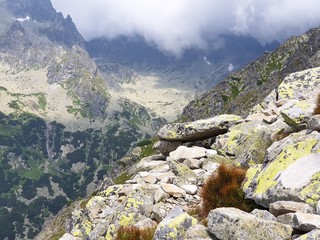 Obraz premium Stones and rocks at the top of the mountain