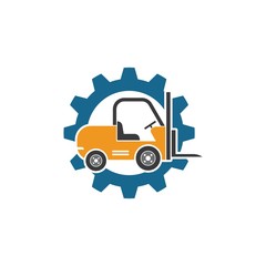 forklift icon vector illustration design